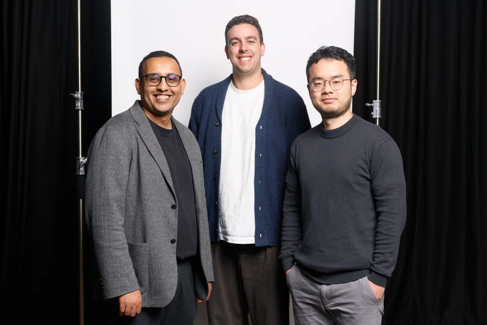 From left: Co-founders of Heidi CFO Waleed Mussa, CEO Thomas Kelly and CTO Yu Liu.