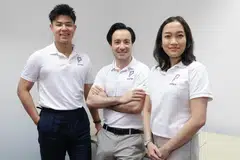 From left: Pollen’s chief of staff Tan Yang En; co-founder and CEO David Ng; and co-founder and chief product and technology officer Liyana Sulaiman.