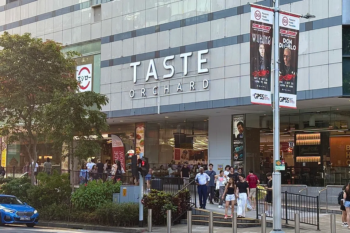 The former OG Orchard Point building reopened as Taste Orchard in February 2024, with anchor tenant and supermarket chain Eccellente by Hao Mart occupying three levels.