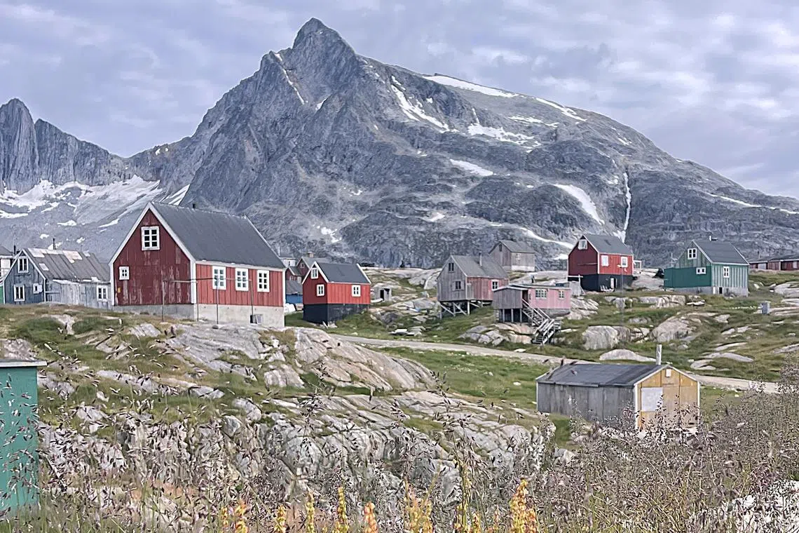 Greenland’s mostly Inuit population of under 57,000 lives on the less than 20 per cent of habitable land outside the vast tundra. The village of Kuummiut (above) has 234 inhabitants.