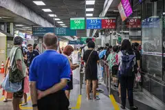 Commuters at the Serangoon Bus Interchange on Dec 23. Incumbent operator SBS Transit, Tower Transit and SMRT plan to bid for the Serangoon-Eunos package.