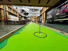 The "Longest Putt to LIV Golf" challenge is now on at Resorts World Sentosa, where fans can putt on this 32-metre surface.