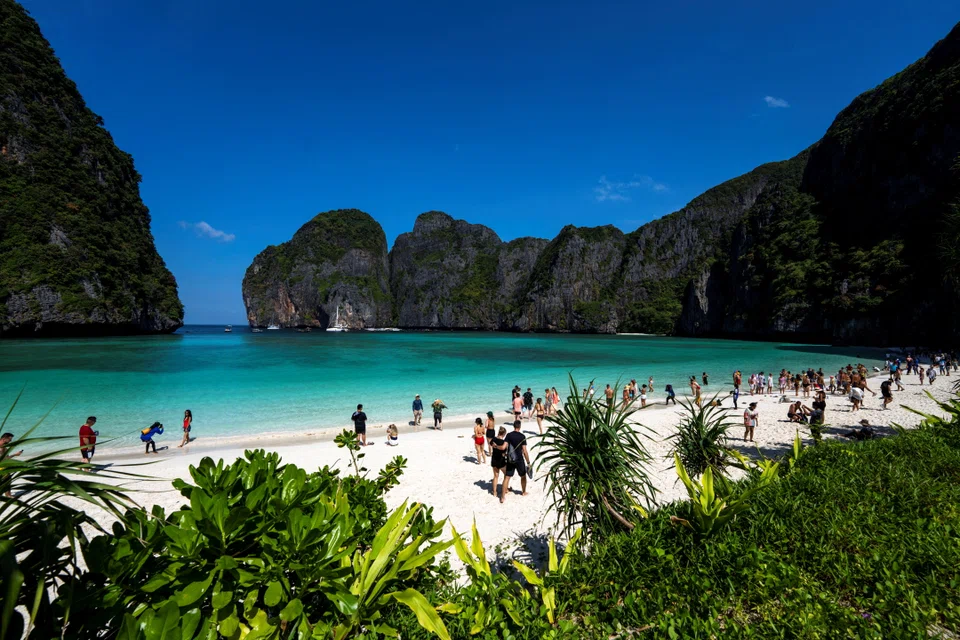 Maya Bay beach in Thailand: Tourism is picking up and expected to boost Asean economies