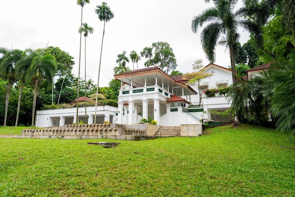 The conservation bungalow in Nassim Road occupies the biggest of the three plots to be put on the market.