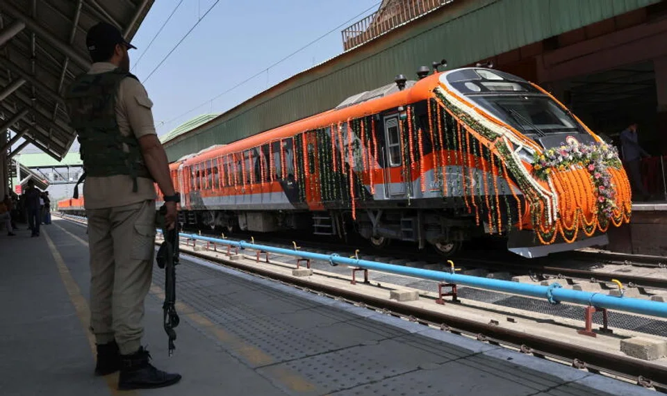 Modi also inaugurated infrastructure projects worth 460 billion rupees (S$6.89 billion) in the city of Katra in Jammu and Kashmir.