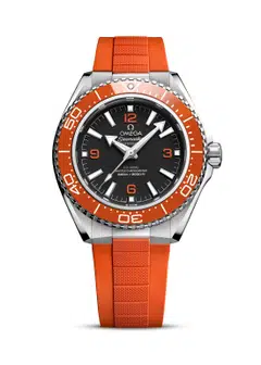 There are three orange models in the new Planet Ocean family, including an all-orange strap option.