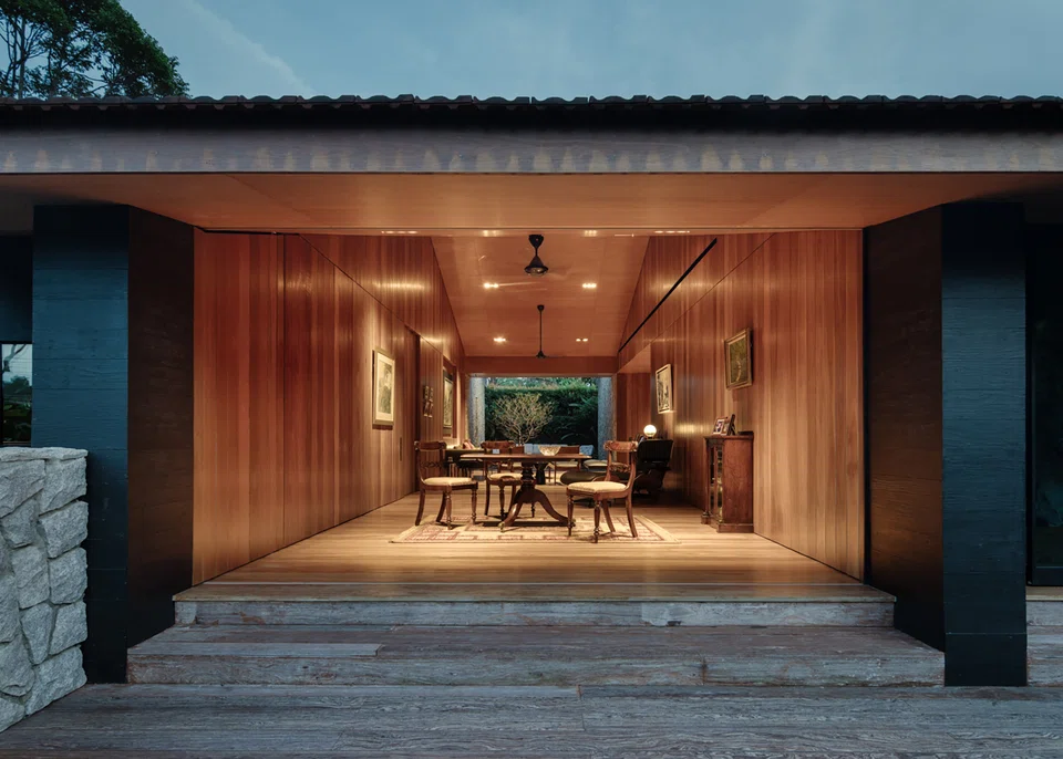 Dr Tan is one of a small number of landed homeowners who choose to keep their property in a single-storey form. 