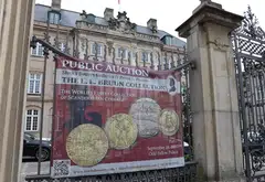 The auction represents the first batch of coins sold from some 20,000 coins contained in the Bruun collection – which has been kept off the market for a century.