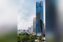 Profit before interest and tax was down 14 per cent for Frasers Property's Singapore commercial sector, on a lower share of profits from Frasers Tower.