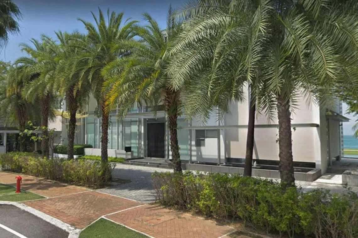 The seafronting bungalow along Cove Drive sold by Oswal has a land area of 15,930 sq ft.