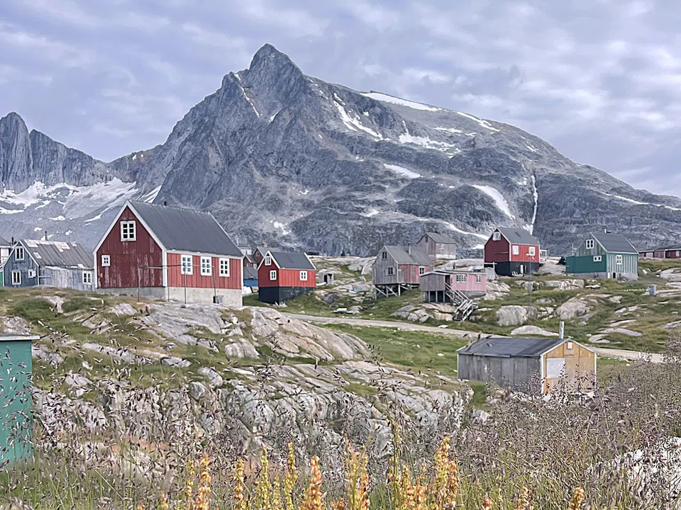Greenland’s mostly Inuit population of under 57,000 lives on the less than 20 per cent of habitable land outside the vast tundra. The village of Kuummiut (above) has 234 inhabitants.