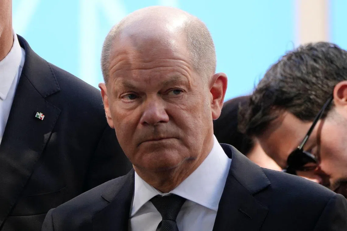“We need more growth. The pie has to get bigger again,”  says German Chancellor Olaf Scholz.