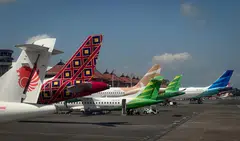 Bali's Ngurah Rai airport (above) is currently the second-busiest airport in Indonesia, and is said to be struggling to handle the surge in air traffic.