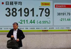 Tokyo’s key Nikkei index was down 0.6 per cent at the break, with Hong Kong losing 0.4 per cent and Shanghai flat. Seoul fell 0.7 per cent and Sydney was 0.8 per cent lower on Monday.