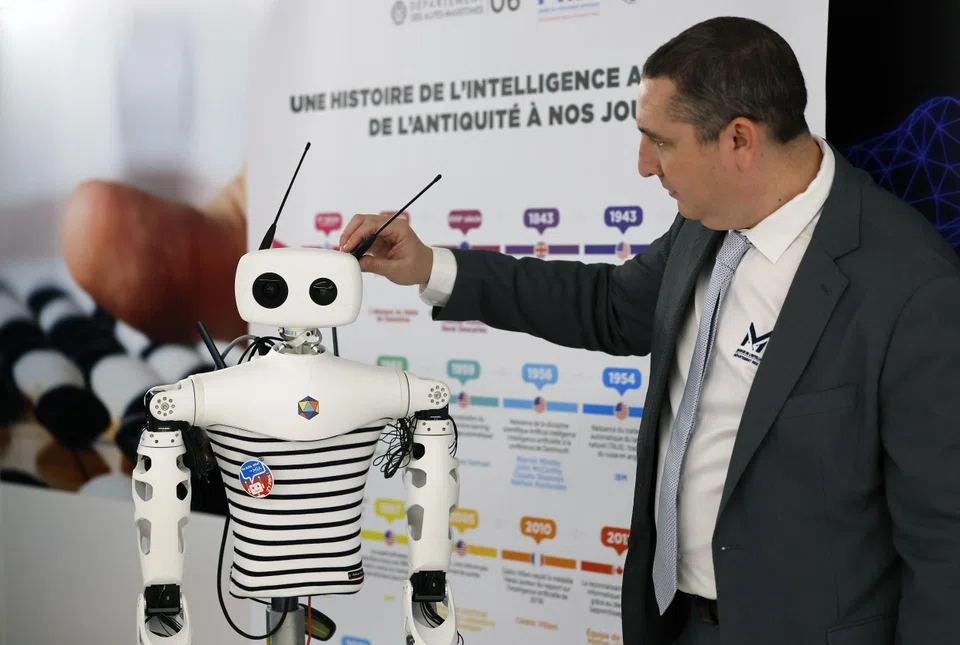 Reachy, a robot with AI software. Global polling on AI finds the public excited and nervous in roughly equal measure, with Asian countries particularly positive.