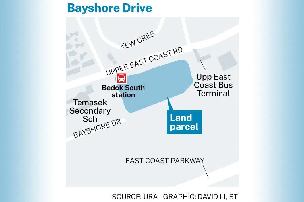 The mixed-use development will be integrated with Bedok South MRT station, a bus interchange and retail spaces.