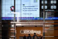 The STI is down 4.11 points, and the iEdge Singapore Next 50 Index is down 4.31 points.