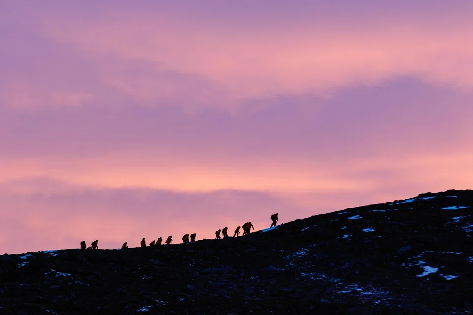A walk in the Canadian Arctic.