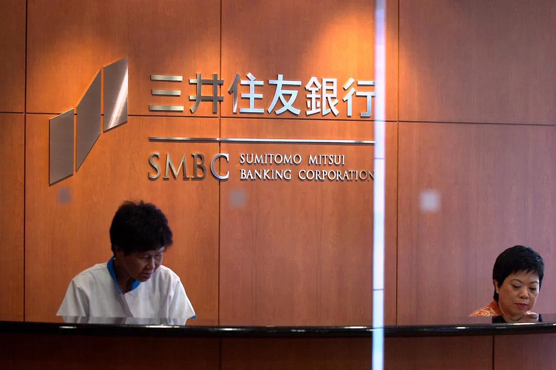 Sumitomo Mitsui is the last of Japan’s biggest banks to announce results, with Mitsubishi UFJ Financial Group and Mizuho Financial Group also reporting fiscal first-quarter profit that beat estimates and put them on course for record annual earnings. 