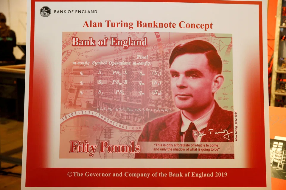 The banknote concept of a £50 note featuring Alan Turing. An export bar has been placed on Turing’s unpublished papers relating to the “Delilah” project, which developed a portable encryption system for use in military operations.