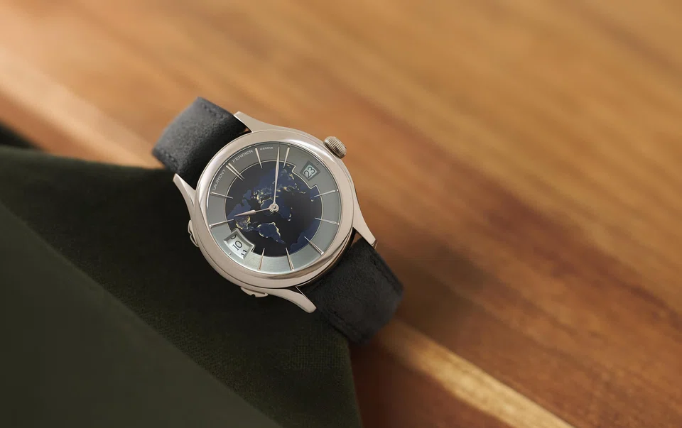 Laurent Ferrier's Classic Traveller Globe Night Blue.