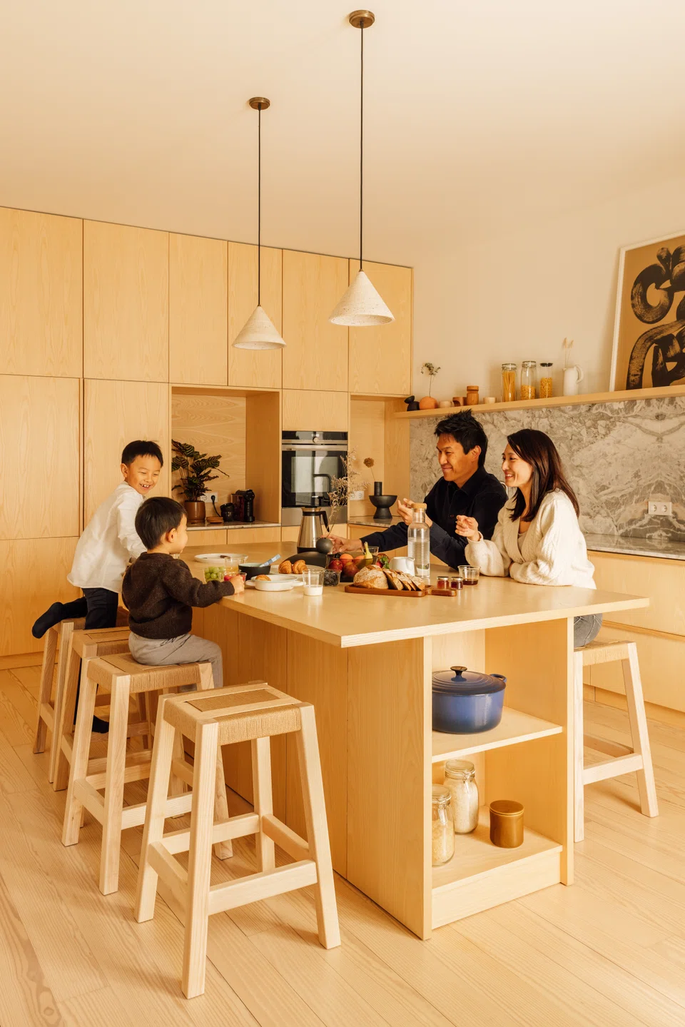 Tan at home in Porto. He moved his family there to be closer to European furniture makers.