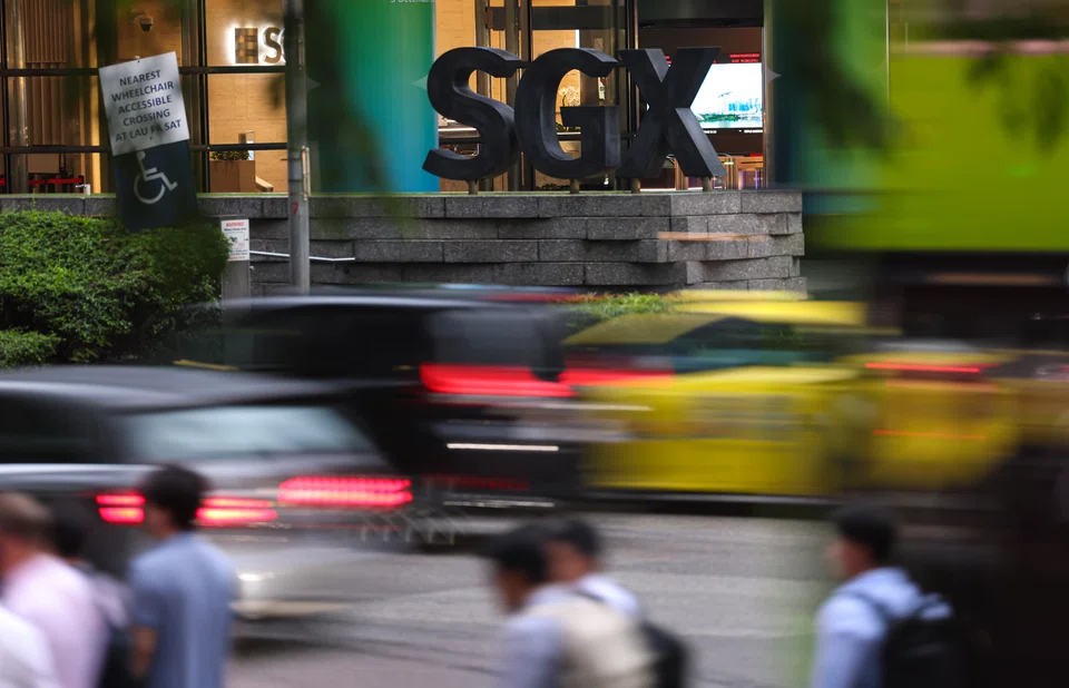 The benchmark Straits Times Index lost 4.87 points to finish at 4,570.61.