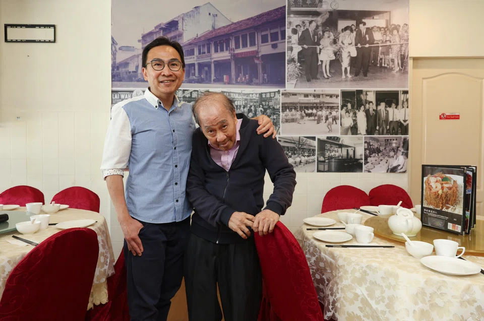  Lai Wah restaurant's Dr Wong Choo Wai  and his father Wong Kah Onn. 
