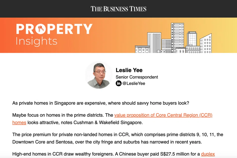 The Business Times' Property Insights newsletter (Feb 28, 2023)