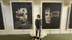 The 2.2 m portrait “A.I. God” by “Ai-Da”, the world’s first ultra-realistic robot artist, smashed pre-sale expectations of US$180,000 when it went under the hammer at London auction house Sotheby’s Digital Art Sale.