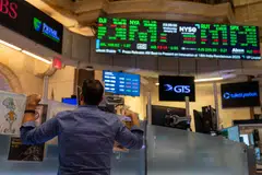 The Dow Jones Industrial Average fell 276.5 points, or 0.62 per cent, at the open to 44,268.15. 