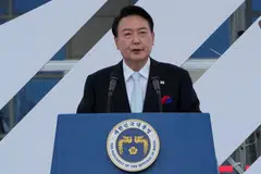 South Korean President Yoon Suk Yeol said on Monday he will offer a wide-ranging aid package to the North in return for denuclearisation.