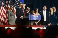 “We are going to help our country heal,” the Republican former president said.
“It’s a political victory that our country has never seen before.”