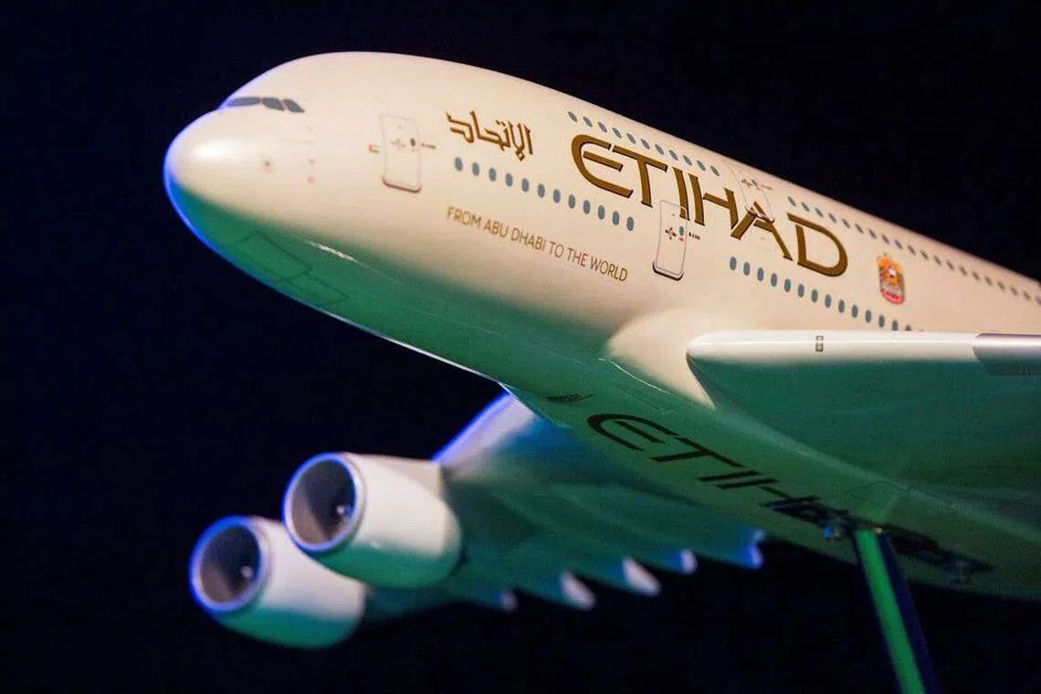 The airline reported a profit after tax of 526 million dirhams (S$194.2 million), up from 59 million a year earlier.
