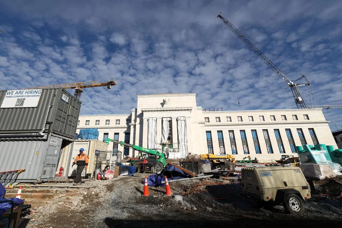 US Federal Reserve headquarters under construction, Washington D.C., US, Jan 12, 2026. 