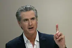 Governor of California Gavin Newsom - seen as a potential 2028 presidential candidate - blasted US President Donald Trump for twice leaving the Paris climate accord and for “doubling down on stupid” through his support of Big Oil.