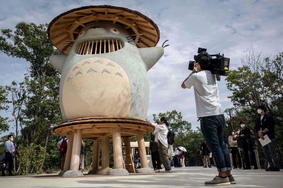 The site features large open-air areas in keeping with the importance of nature in Ghibli films.
