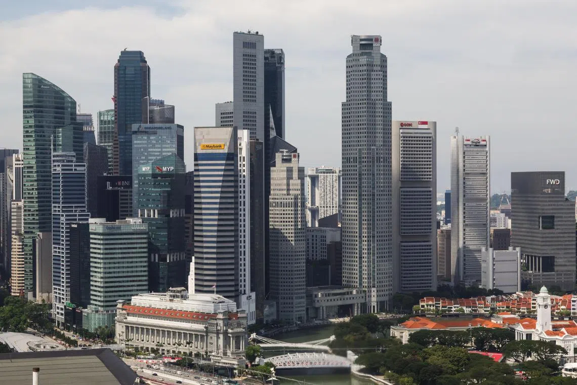 Broadly conducive economic conditions and the upswing in the tech cycle should support Singapore's growth, MAS says.