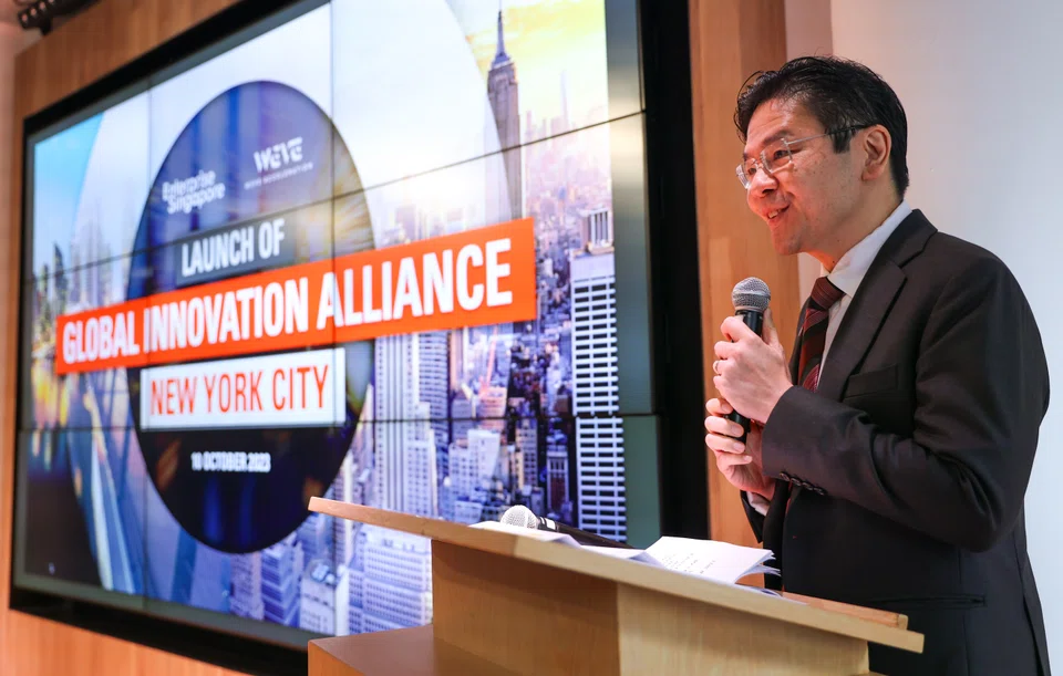 Deputy Prime Minister Lawrence Wong. says the new Global Innovation Alliance node in New York City will spur collaboration between NYC and Singapore and bring the two startup ecosystems closer.