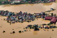 Relentless rain has lashed south-central Vietnam since late October and popular holiday destinations have been hit by several rounds of flooding.
