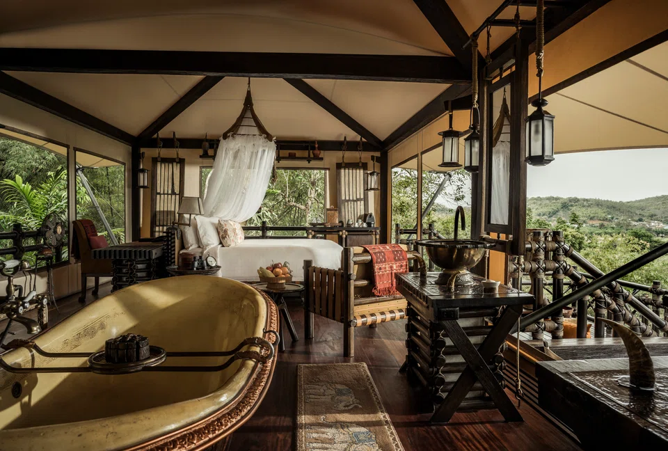 Four Seasons' tented camp resort in the Golden Triangle.