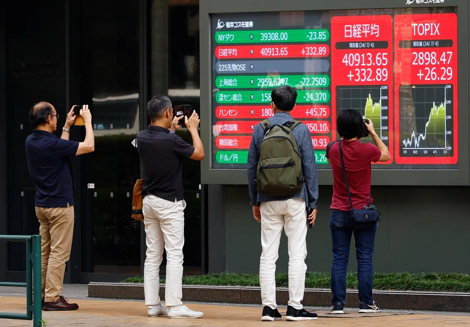 The Nikkei closed 5.81 per cent lower at 35,909.7, marking its lowest close since Jan 26 and biggest one-day percentage fall since March 2020.
