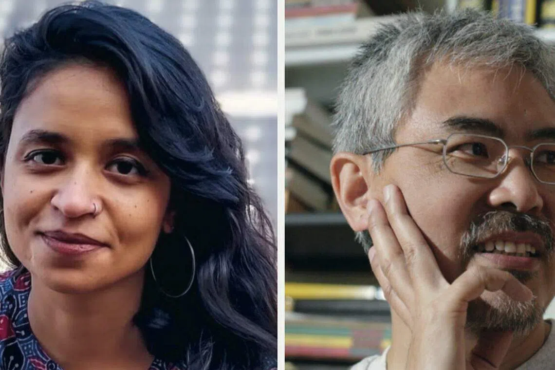 Indian cartoonist Rachita Taneja (Left) and Hong Kong’s Zunzi.