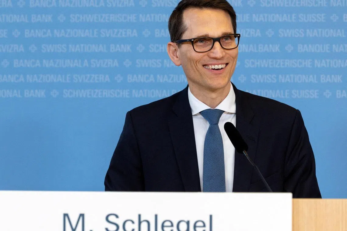 SNB new chairman Martin Schlegel stressed his commitment to the central bank’s mandate of ensuring price stability, defined as an inflation rate of 0 to 2 per cent.
