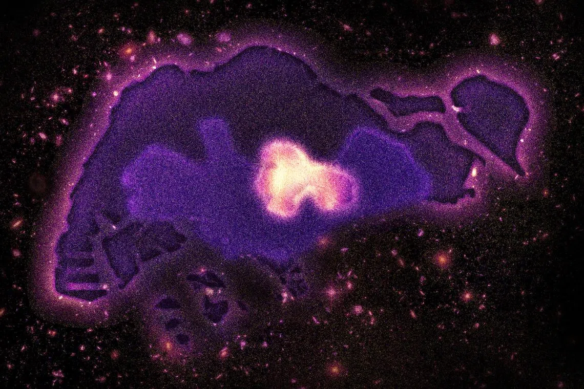 Only 5 per cent of the universe is ordinary matter. It is  as though all that's known about Singapore is its central region.