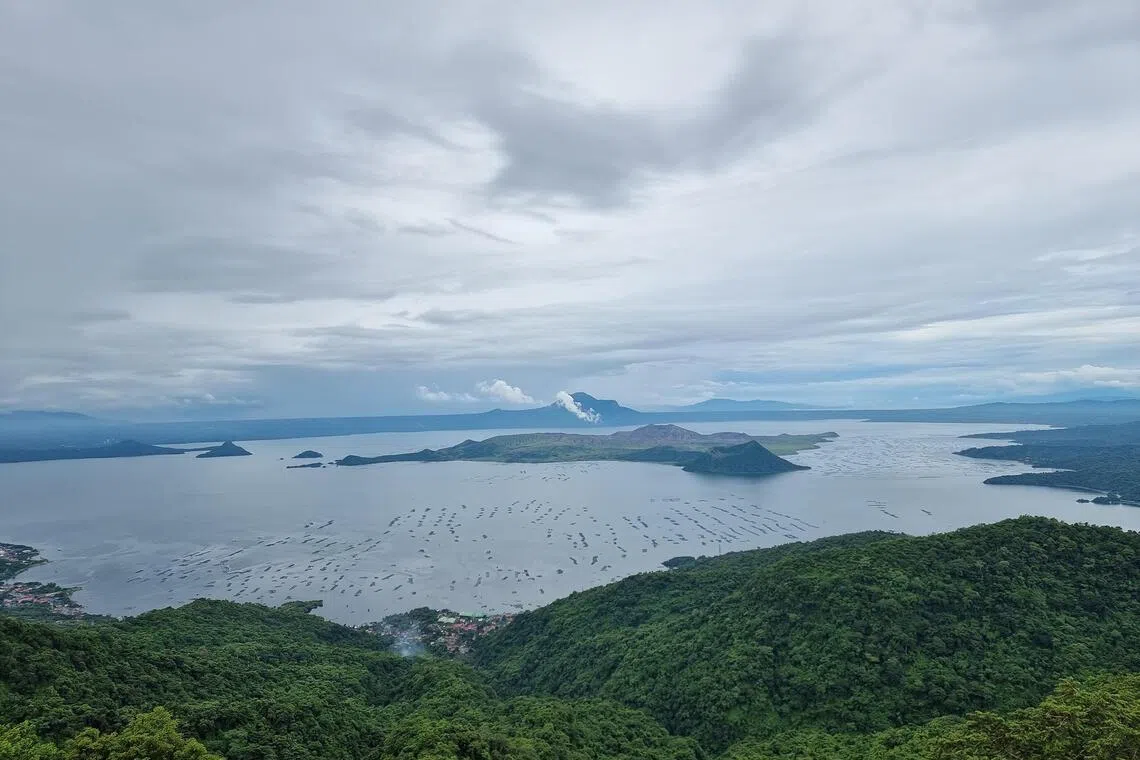 A view of Taal Lake from Balay Dako restaurant.