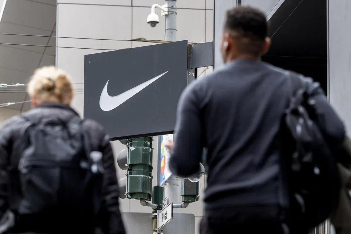 Nike reported profits of US$211 million in its fiscal fourth quarter, down 86 per cent from a year ago.