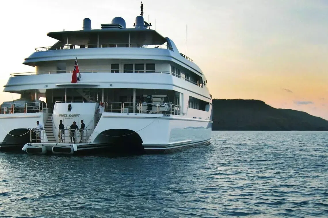 The tycoon had a passion for luxury boats and collected superyachts. His collection included the US$100 million White Rabbit, which reportedly cost US$10 million a year to run. 