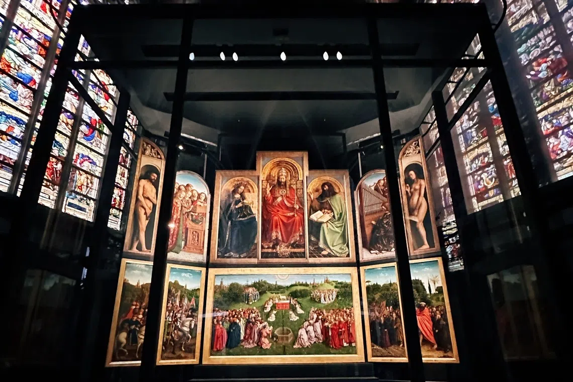 Adoration of the Mystic Lamb in St Bavo's Cathedral.