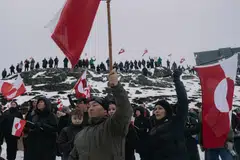 Anti-Trump protestors in Nuuk, Greenland's capital. US President Donald Trump’s threat to annex Greenland raises the once-unthinkable prospect that America could use its military to seize territory from Denmark – a Nato ally.